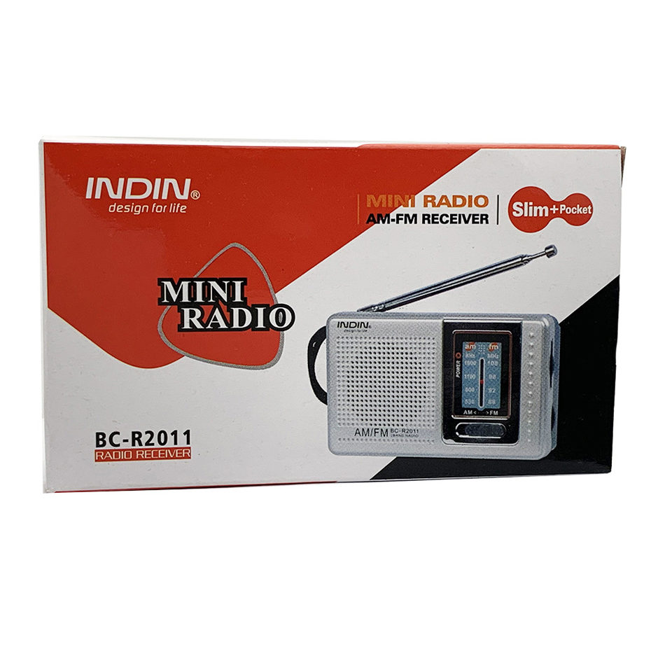 Taschen-Mini-AM-Radio, 6 breite Empfangs-Teleskopantennen, Welt-FM-Empfänger, einfach zu transportieren, tragbar für Unterhaltung BC-R2011