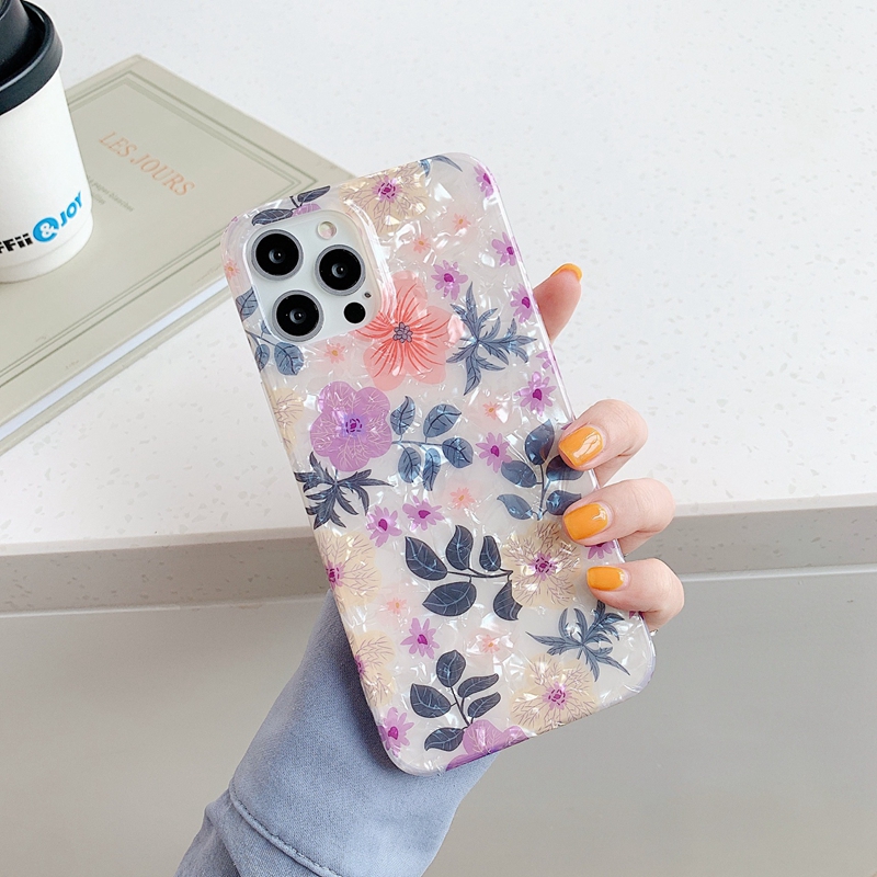 Fashion Flower Soft TPU Case pour iPhone 14 Plus 13 Pro Max 12 11 iPhone14 Shell Bling Élégant Luxury Rose Floral Smart Mobile Pho1652066