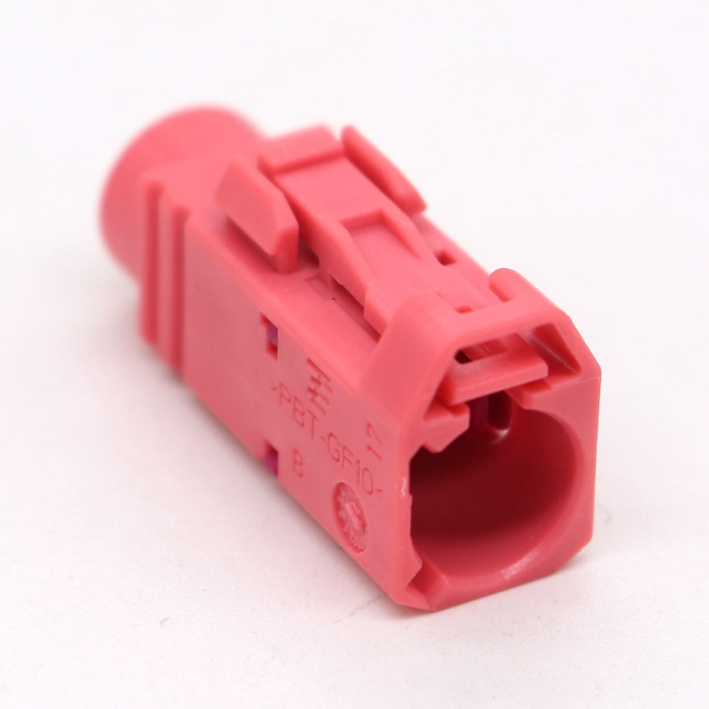 0-1452584-8 1 Pin TE Connectivity Male Automotive Connector Red Color With Terminals