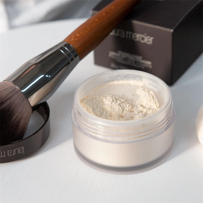 Base Laura Mercier, polvo fijador suelto, maquillaje en polvo, corrector iluminador de poros mínimos