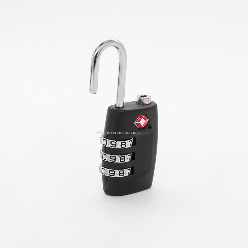 Nouveau TSA 3 Digit Code Combinaison Lock Rendable Coutumes Rendeaux Voyage de voyage La calibre de la bagage