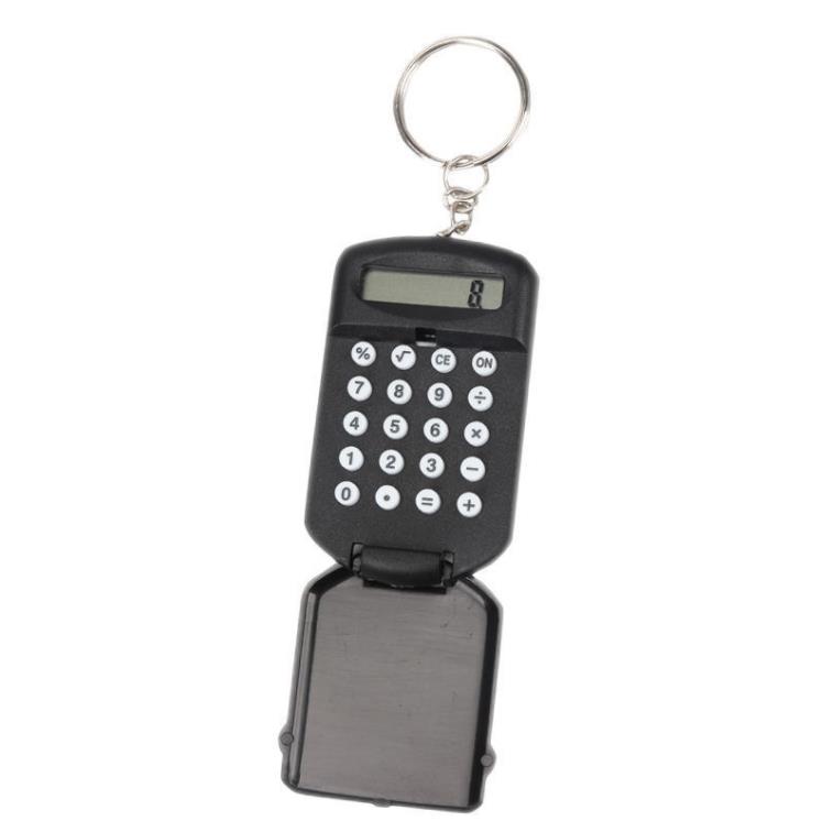 Home Garden 500 stks Nieuwe 8 -cijferige pocket Mini en gemakkelijk te dragen compacte sleutelhanger calculator sleutelhanger ring Creative SN4270