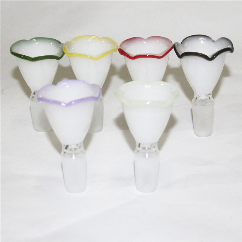 Hookah Wig Wag glazen kom met handvat kleurrijke 14 mm 18 mm bong kommen tabakskom stuk roken accessoires voor bongs