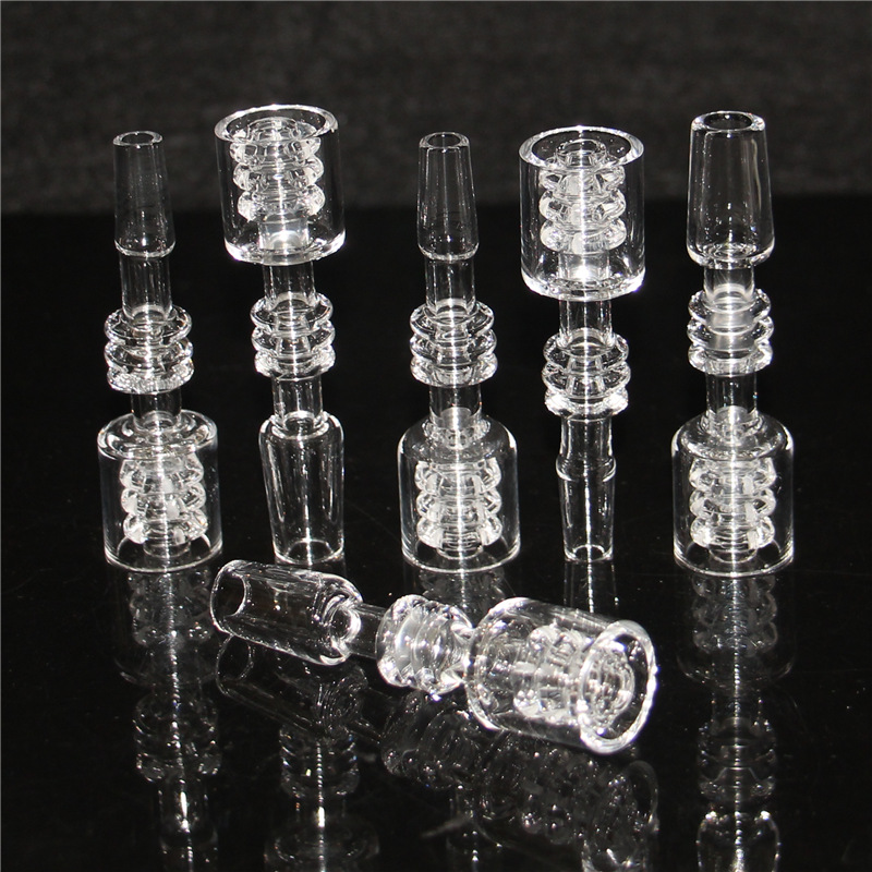 Narguilés Nectar Pointe De Quartz 10mm 14mm 18mm Diamant Noeud Quartz Ongles Concentré De Fumer Dab Tuyaux De Paille Clou Inversé Pour Verre Nector