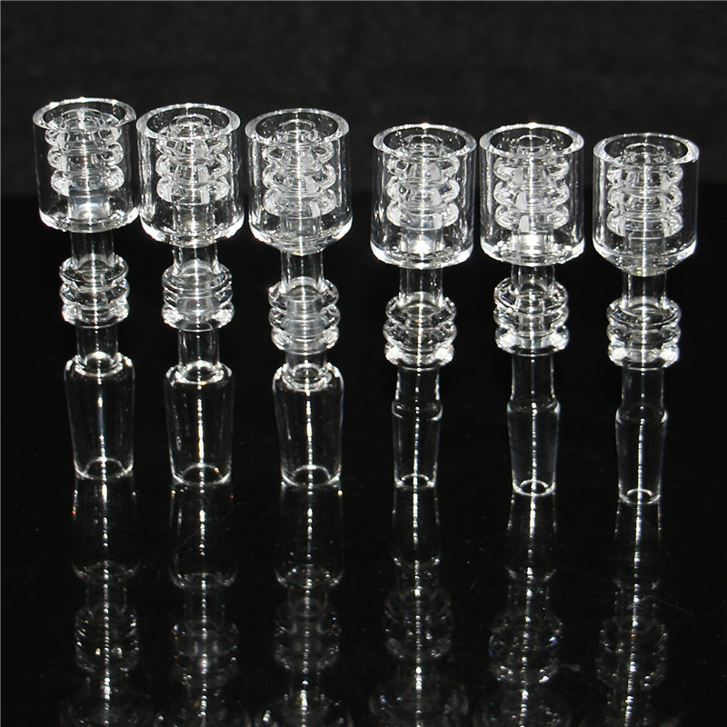 Hookahs 10mm 14mm 18mm Diamond Knot Quartz Tip Clip Dabber Nails Dab Rig Bong Glass Pipe Tool Nectar Dab Straw Tube