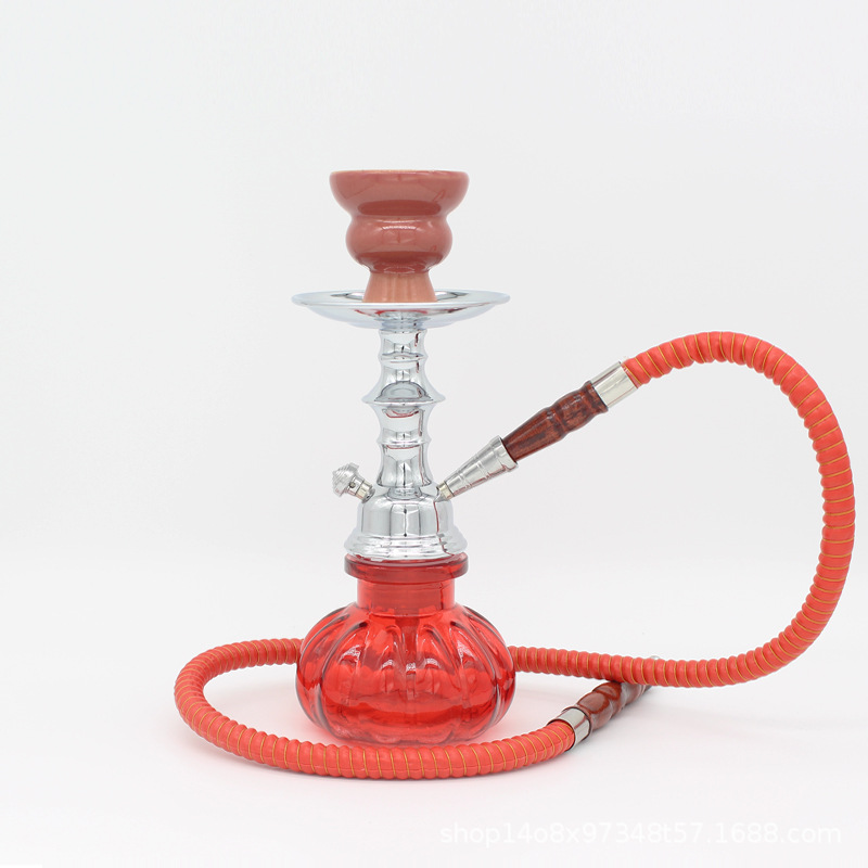 Narguilés Petit pot en verre SHISHA pot à narguilé simple et double tube