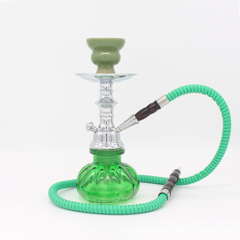 Narguilés Petit pot en verre SHISHA pot à narguilé simple et double tube