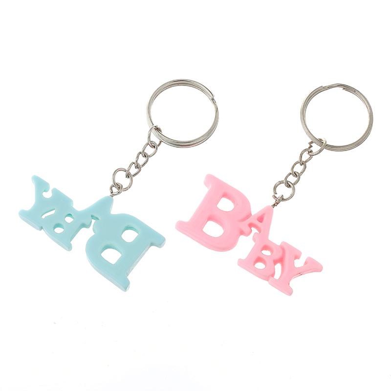Creative Baby Keychain Pendant Baby Birthday Souvenir Letter Keychains Gäst Key Chain Keyring