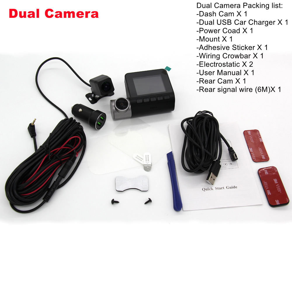 CAR DVR V50 4K DASH CAM 2160P med WIFI 70MAI Optimerad A500 Camara de Retroseso Para Autos Dash Cameras