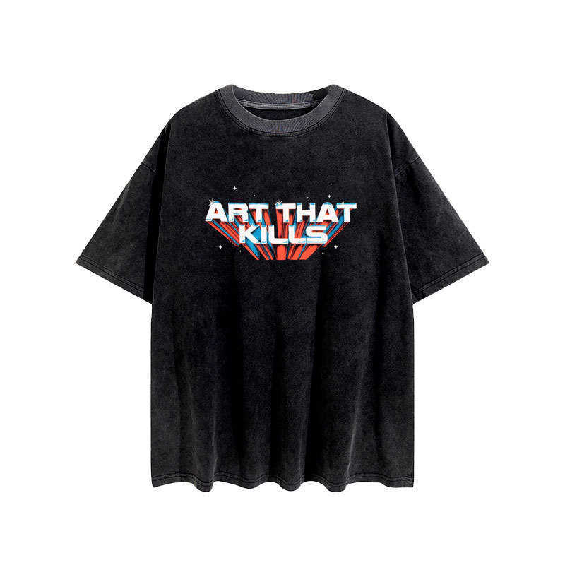 T Designer Tshirt Mens Deptt koszulki gallerss meichao złoty proszek list do prania woda używana T-shirt dla mężczyzn i kobiet