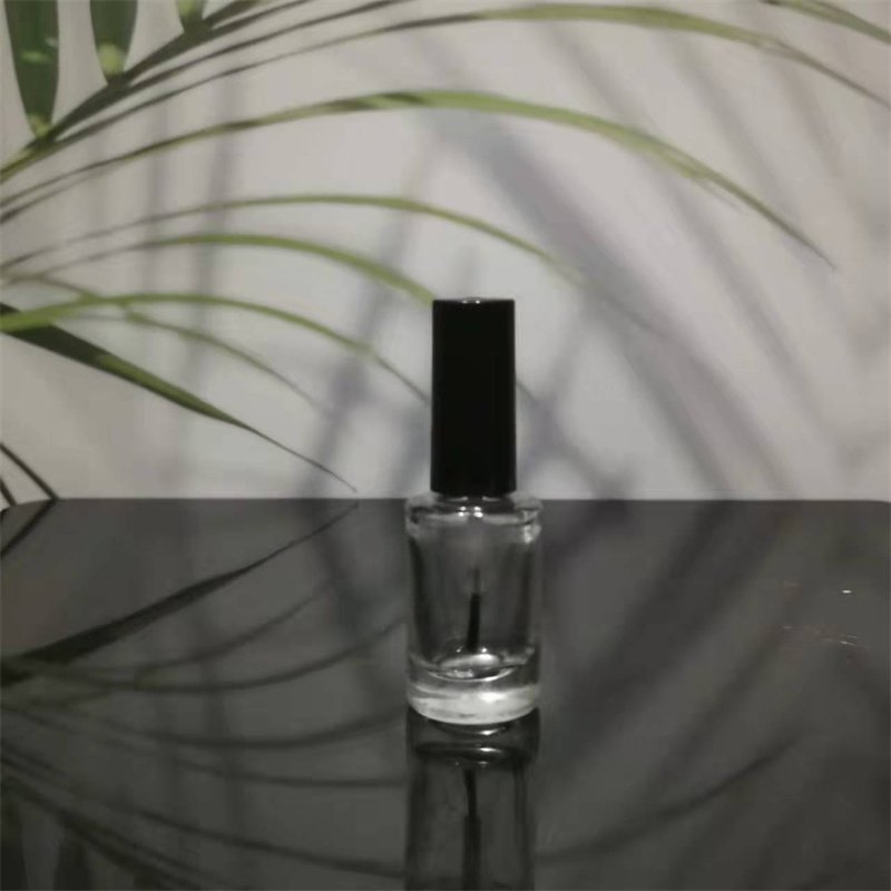 Bottiglie di smalto in vetro trasparente Contenitori cosmetici vuoti da 2 ml 5 ml 10 ml 15 ml con pennello coperchio
