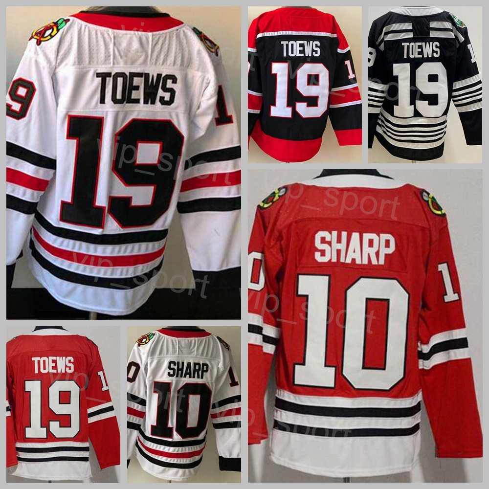 Uomo Hockey su ghiaccio Reverse Retro 88 Patrick Kane Maglie Winter Classic h Jones 10 Patrick Sharp 50 Corey Crawford 19 Jonathan Toews gli appassionati di sport Squadra cucita