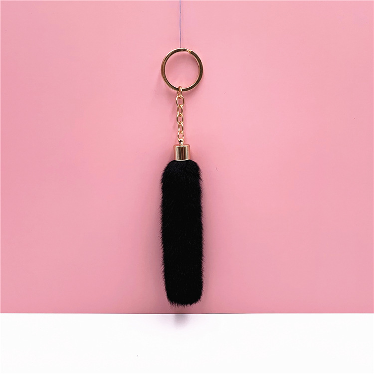 Cute Tassel Plush Keychain Party Favor Valentine's Day Cartoon Bag Pendant Car Key Chain Ring Ornaments Accessories Creative Gifts Wholesale DE927
