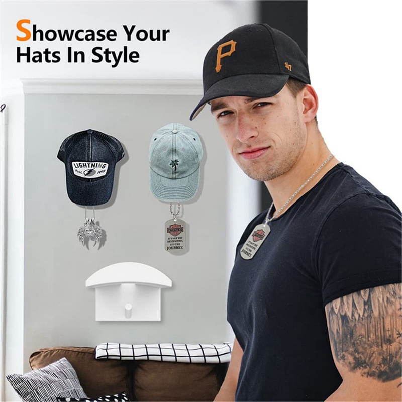 Multifunction Hat Storage Holder Rack Baseball Cap Hooks Wall Mounted Hanging Casual Hat Organizer Home Storage Accessories LX5336