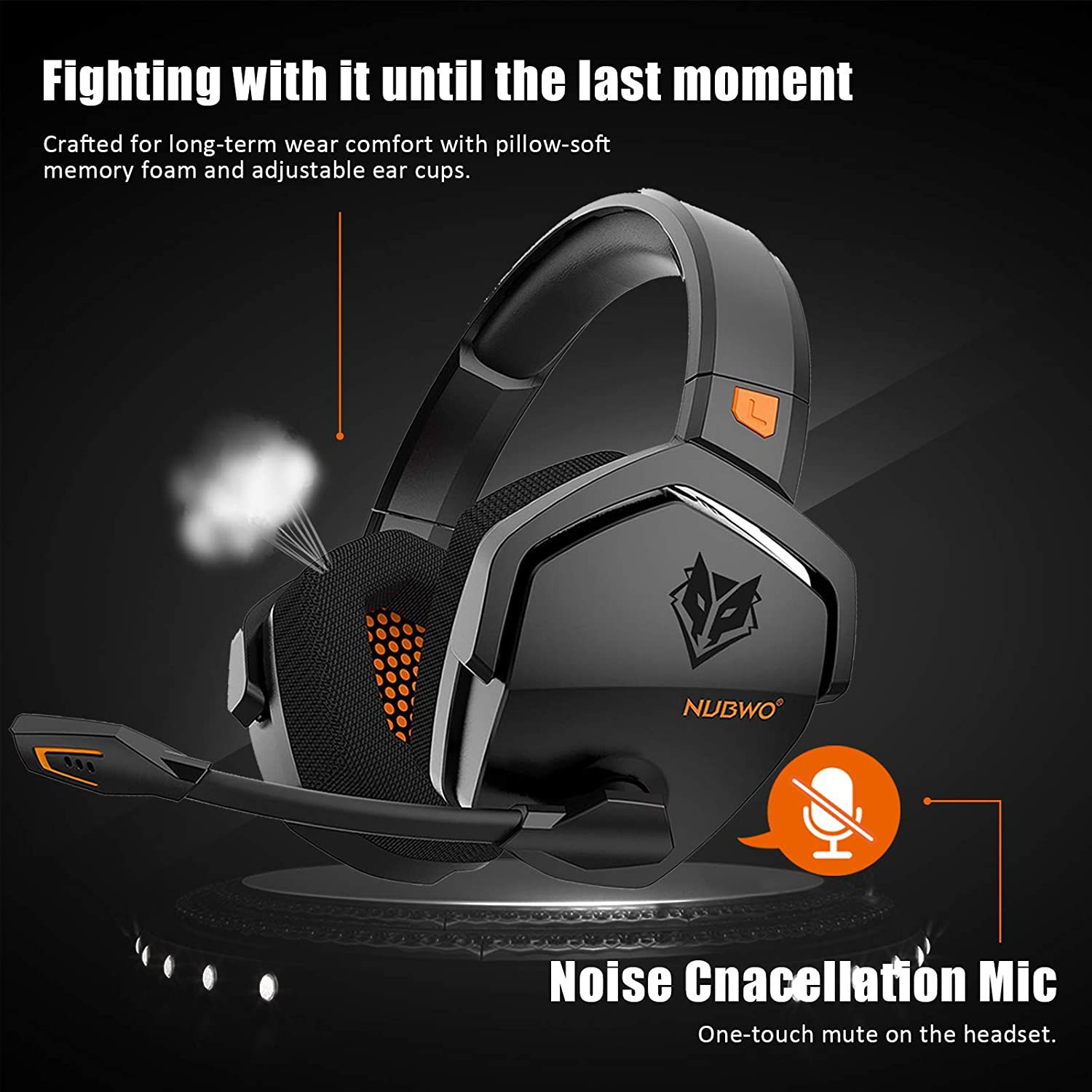 NUBWO G06 casque sans fil jeu casque stéréo 2.4G Bluetooth casque avec microphone en gros