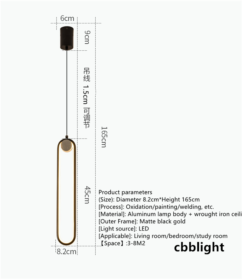 Moderne lampade a sospensione a LED Fancy Luci interne sala da pranzo Camera da letto Comodino Lampadario Casa Lampada a sospensione Illuminazione Sospensione Design Lustre Fixture LRS017