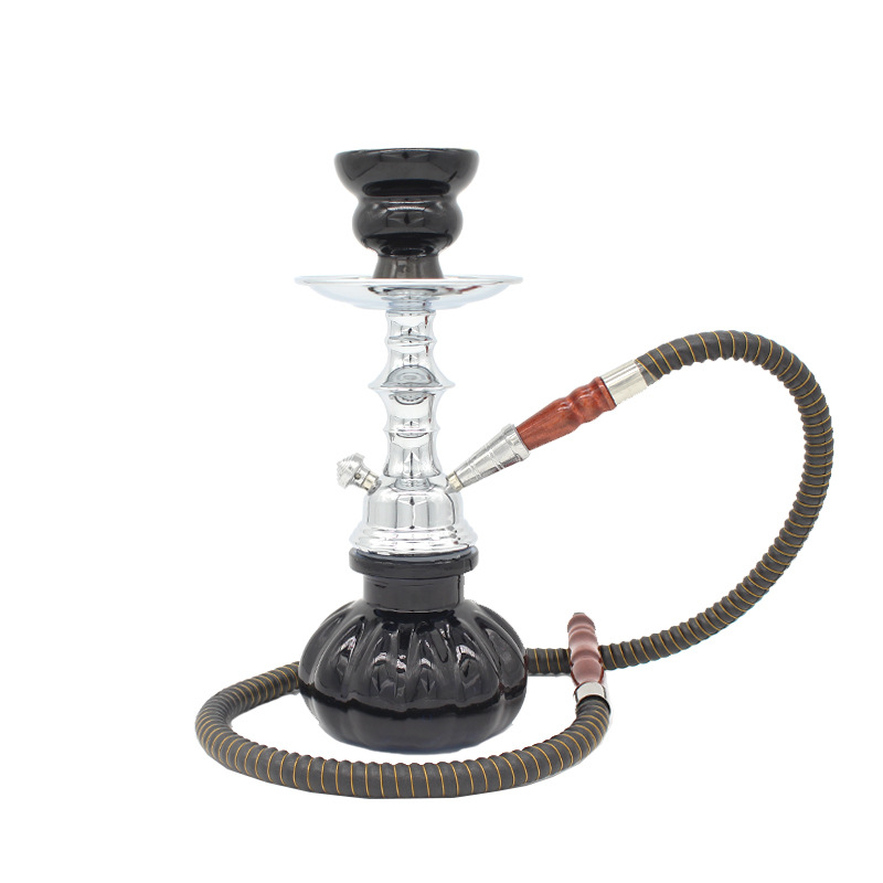 Narguilés Petit pot en verre SHISHA pot à narguilé simple et double tube