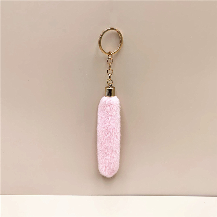 Cute Tassel Plush Keychain Party Favor Valentine's Day Cartoon Bag Pendant Car Key Chain Ring Ornaments Accessories Creative Gifts Wholesale DE927