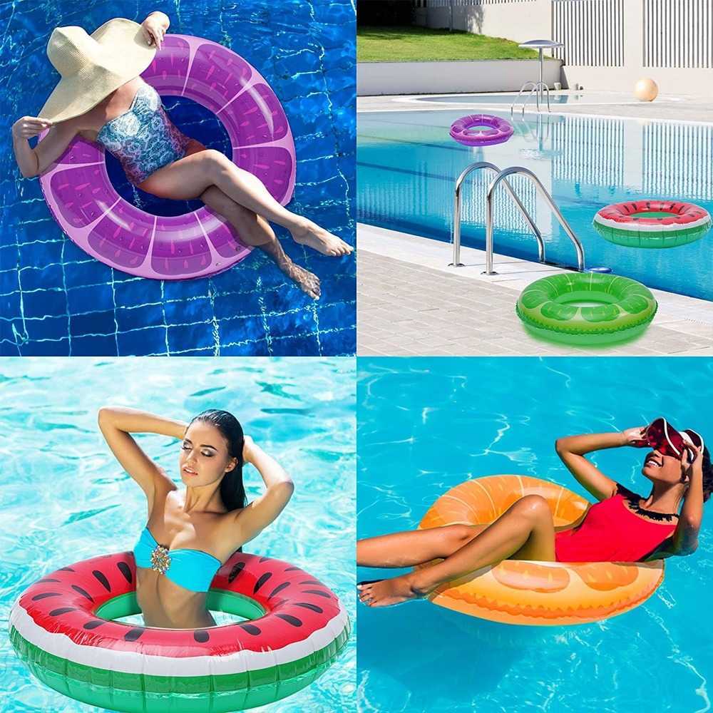 Gilet de sauvetage bouée piscine gonflable flotteurs 1 pièce fruits tubes de bain anneaux 70cm 90cm anneaux de bain piscine flotteurs jouets pour enfants plage natation T221214