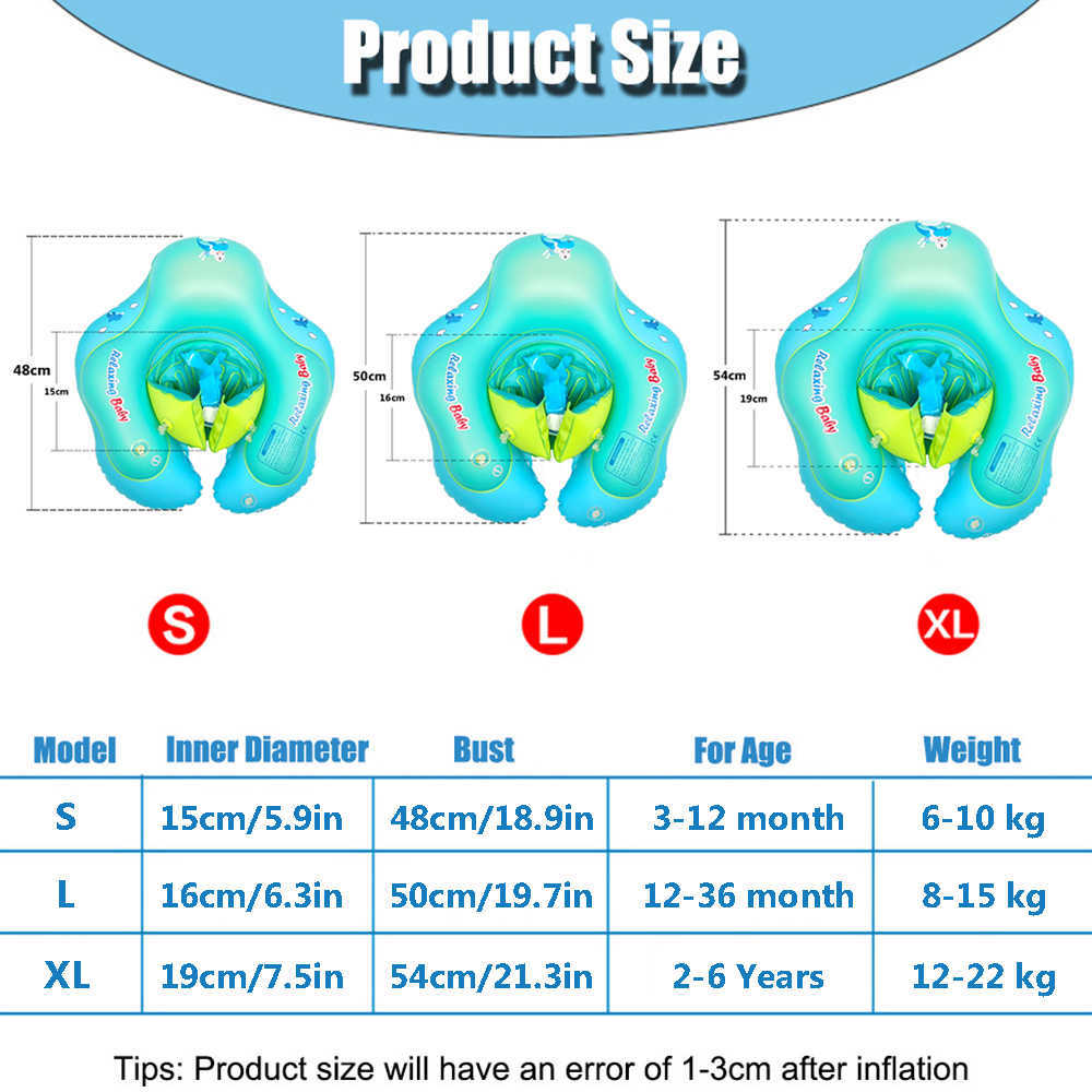 생명 조끼 부표 편안한 아기 풍선 수영원 더블 뗏목 플로트 수영 반지 어린이 수영장 수영장 목욕 부표 액세서리 선물 장난감 T221214