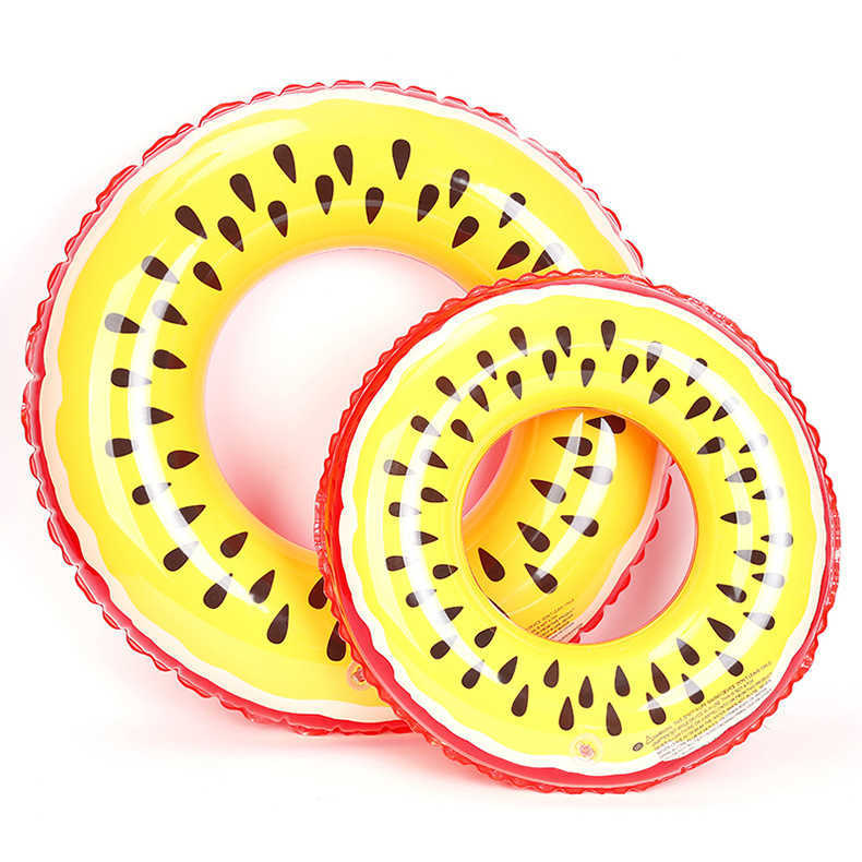 Kamizelka ratunkowa Boja 60/70/80/90 cm Gaint Watermelon Pomarańczowy cytryna nadmuchiwany pierścionek pływający dorosły dzieci nadmuchiwany basen kółko woda woda plaża zabawa zabawka t221215