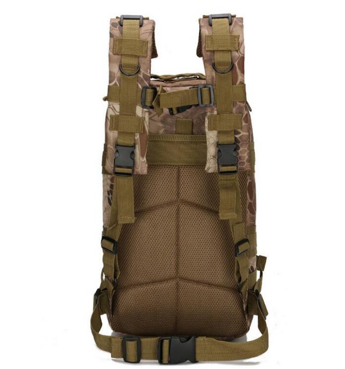 30L 3P sac à dos étanche en plein air Trekking tactique Camping sport sacs à dos sacs à dos sac classique cyclisme armée camo devrait sac M1625250