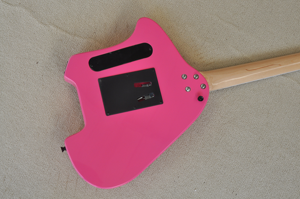 Guitare électrique rose avec HUmbuckers Floyd Rose palissandre peut être personnalisé