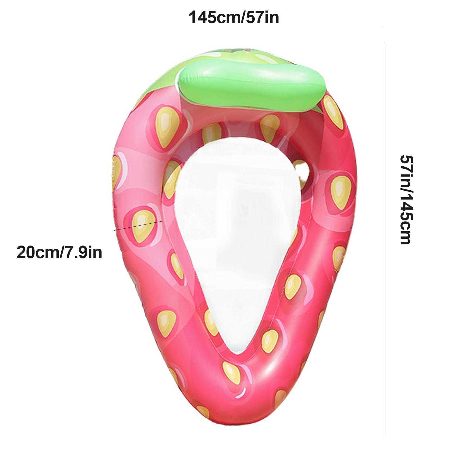 Life Vest Buoy Inflatable Floating Row Strawberry Pool Float Summer PVC Water Hammock Beach Pool Float Lounger Chair Beach Party Toys T221214