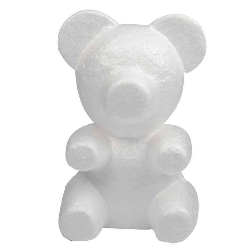 Dried Flowers Diy Artificial Foam Teddy Bear Of Roses Mold 20cm/30cm Handmade Styrofoam Wedding Valentine's Day Present Y2212