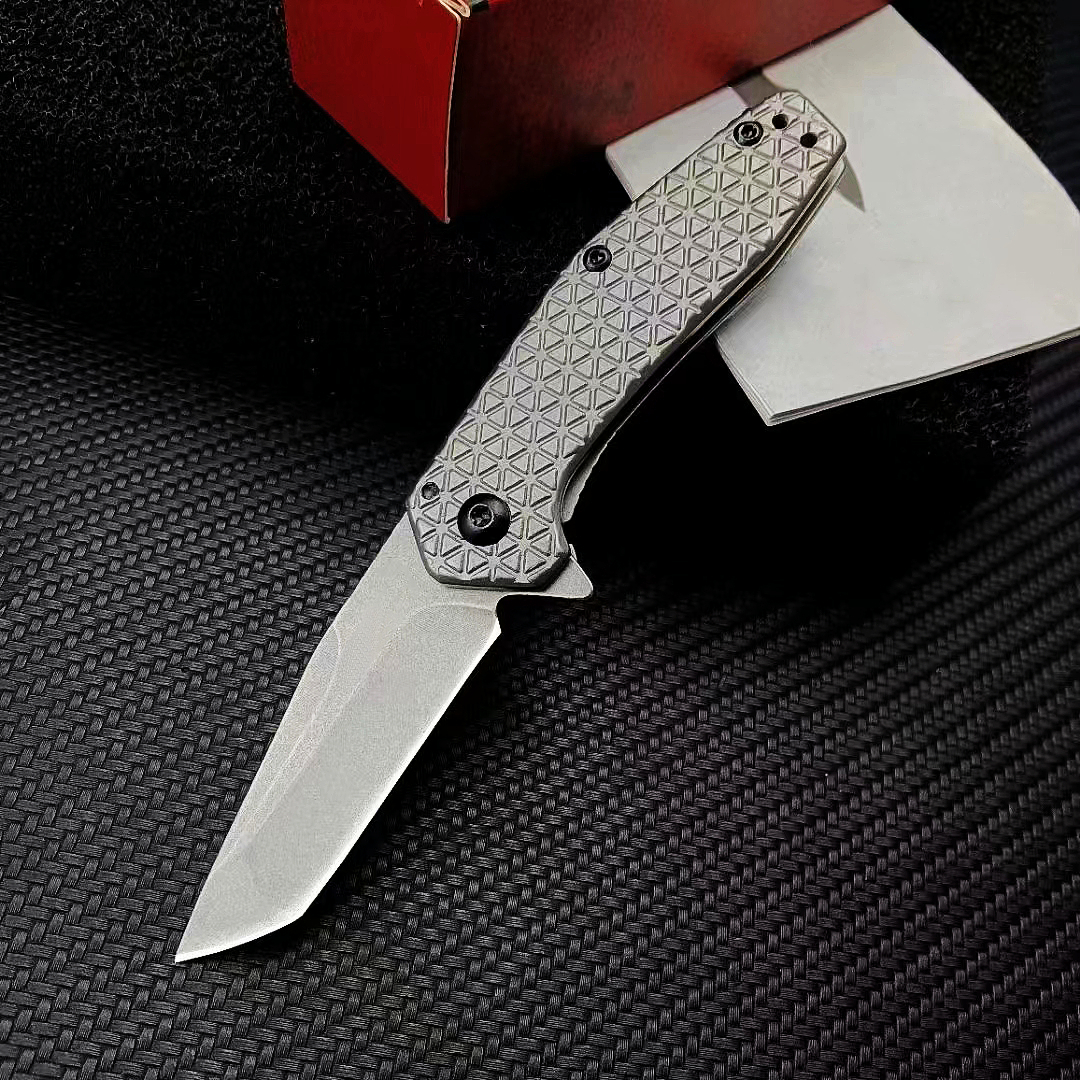 Promotie KS1324 Assisted Flipper Folding Knife 8Cr13Mov Stone Wash Blade Aviation Aluminium Hendel EDC Pocket Knives