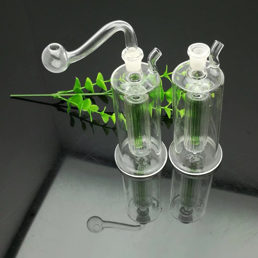 Smoking Pipes Wholesale small glass hookah pipe double core glass filter