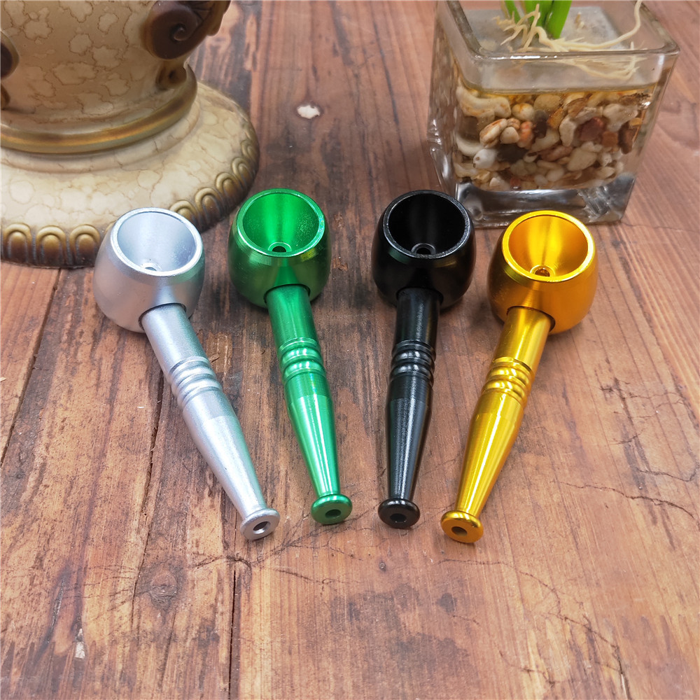 Grand pot à fumée en métal, tuyau portable, petit tuyau détachable, ensemble de cigarettes personnalisé