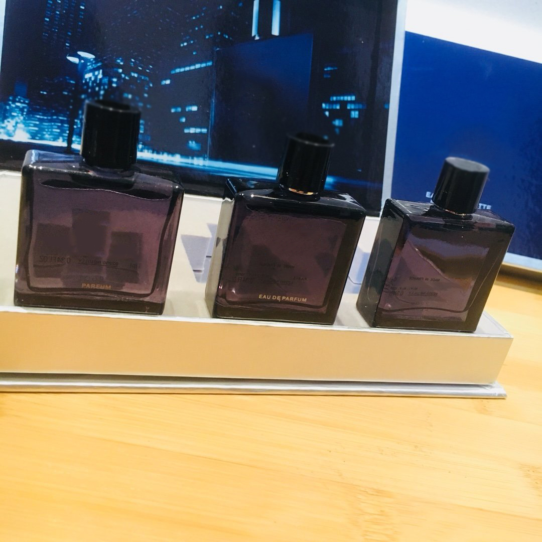 남성 향기 100ml 블루 향수 30ml 3 피스 선물 상자 세트 오 드 파 푸스 화장레 긴 냄새 bleu de paris 브랜드 맨 부어 homme spray cologne fast ship