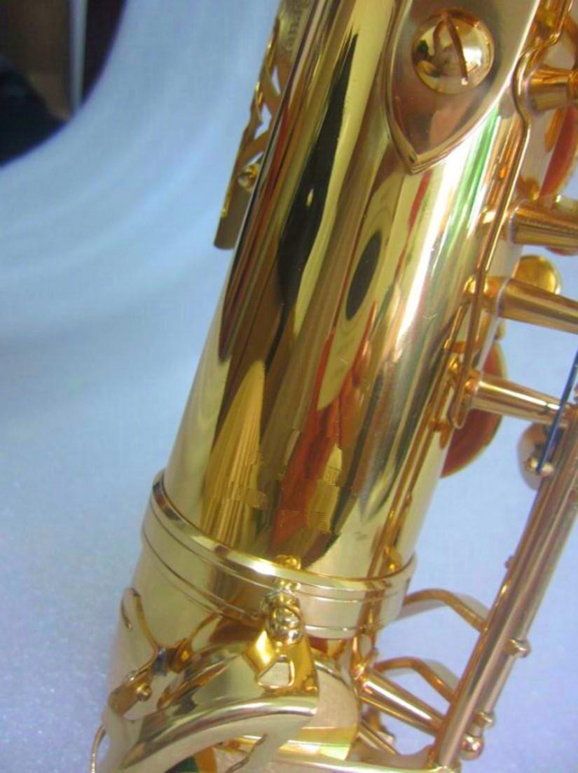 Nuovo Sassofono Tenore Si bemolle Sax tenore Strumento musicale laccato oro professionale Con custodia