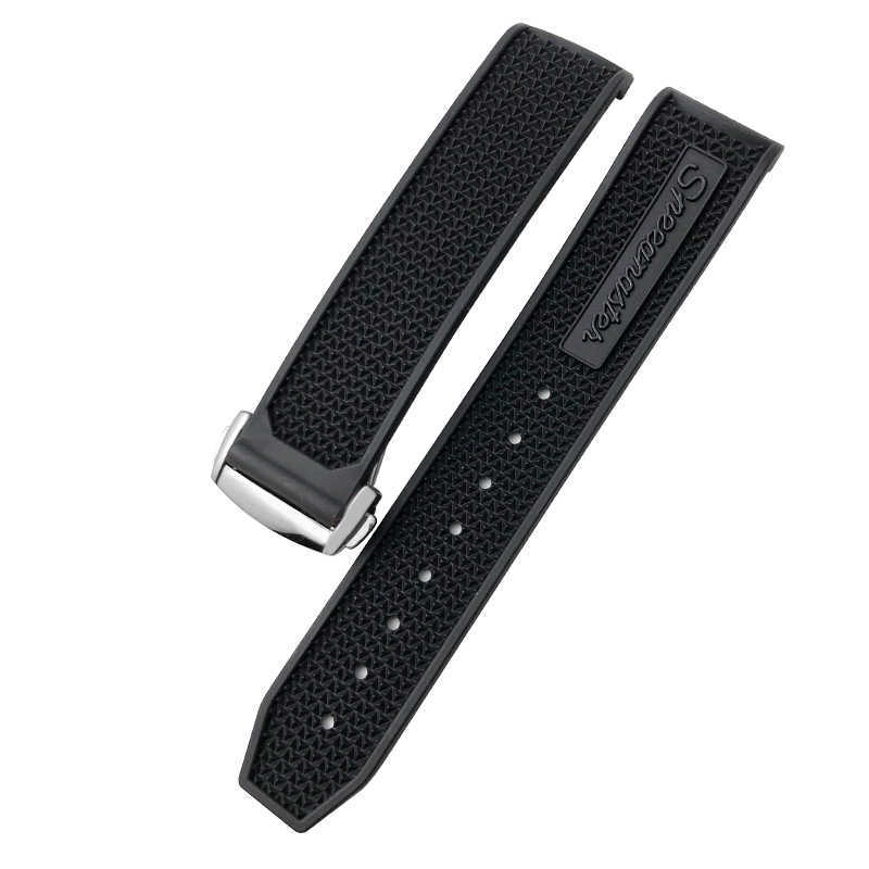 Watch Bands 20mm 21mm 22mm 18mm 19mm High Quality Rubber Silicone Watchband Fit for Omega Speedmaster Watch Strap Steel Deployment262y