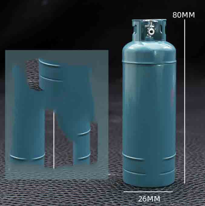 Najnowszy zbiornik gazu w kształcie zapalniczki nadmuchiwane bez gazu metalowe cygaro na butan zapalniczki narzędzie do palenia dekoracji wnętrz
