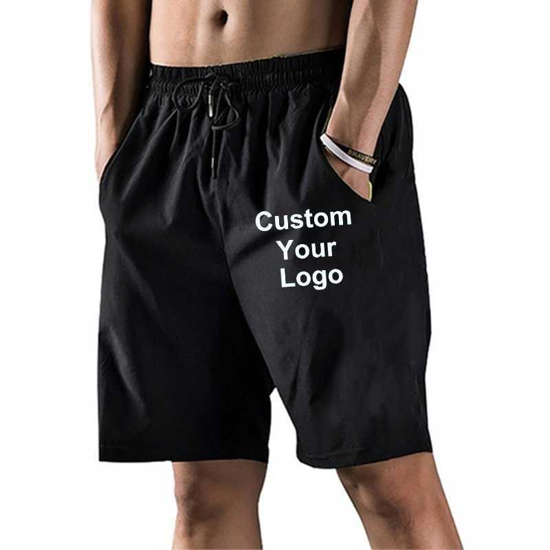 Mężczyzn Mężczyźni Mężczyźni dostosowują twoje wysokiej jakości pięciopunktowe spodnie Casual Fitness Wydrukowane na zewnątrz Y2211