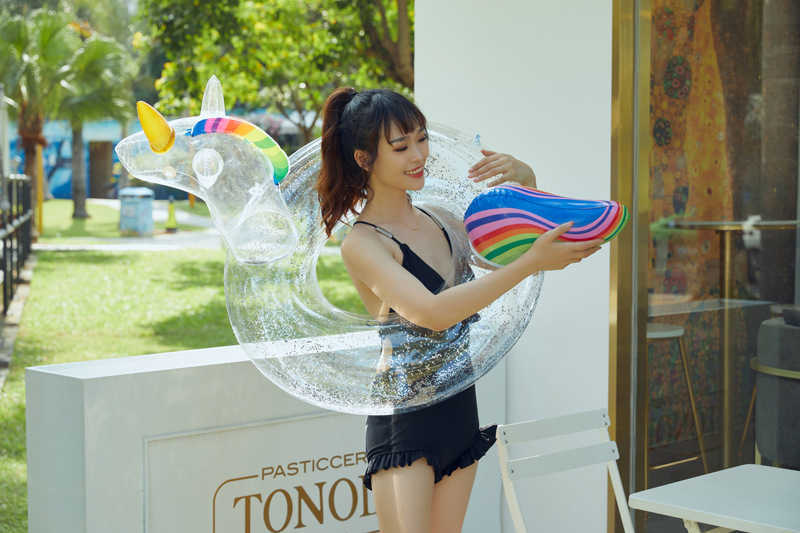 Chaleco salvavidas boya transparente gigante inflable unicornio anillo de natación Newst piscina flotador para adultos niños flotadores de agua fiesta juguetes piscina T221214