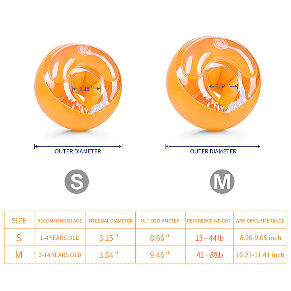 ライフベストブイキッズインフレータブルスイムアームフロートスリーブストーブスイミングアームバンドサークルトレーナーリングプールアクセサリードロップシッピングT221214