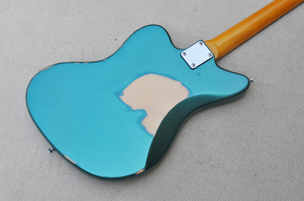 6 strängar Metal Blue Relic Electric Guitar med White PickGuard Rosewood Fretboard som erbjuder anpassad service