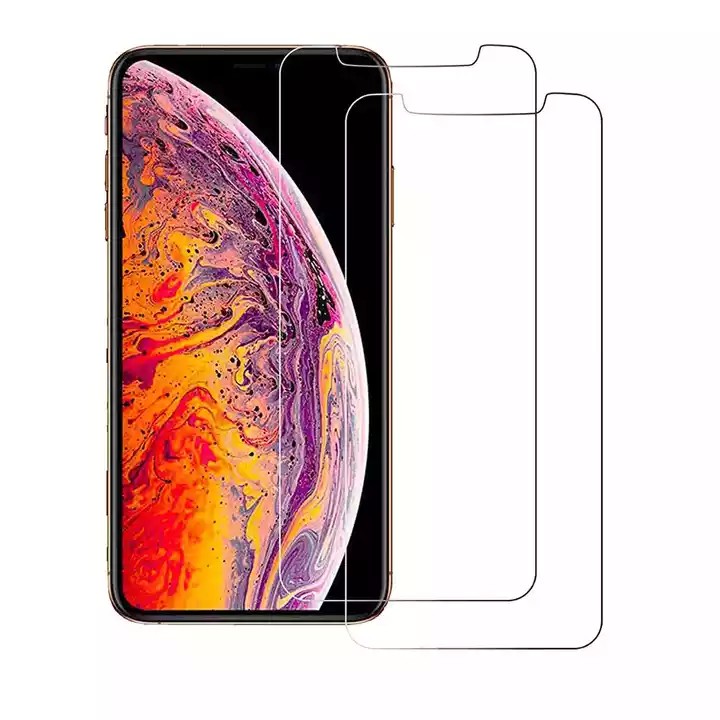 2Pack واقي شاشة مضاد للخلع لـ iPhone 14 Plus Pro Max 11 13 12 Mini XR XS Samsung 9H Filmed Glass Film مع حزمة البيع بالتجزئة