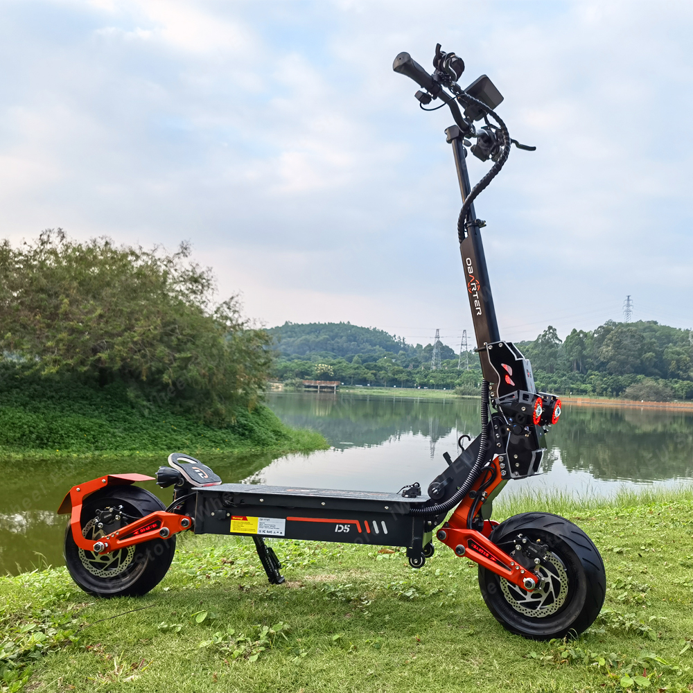 VS LOKALE Stock EU Stock Obarter D5 48V 35AH Dual Motor 5000W Rated Power Top Snelheid 70 km/u krachtige volwassen 12 -inch elektrische scooter