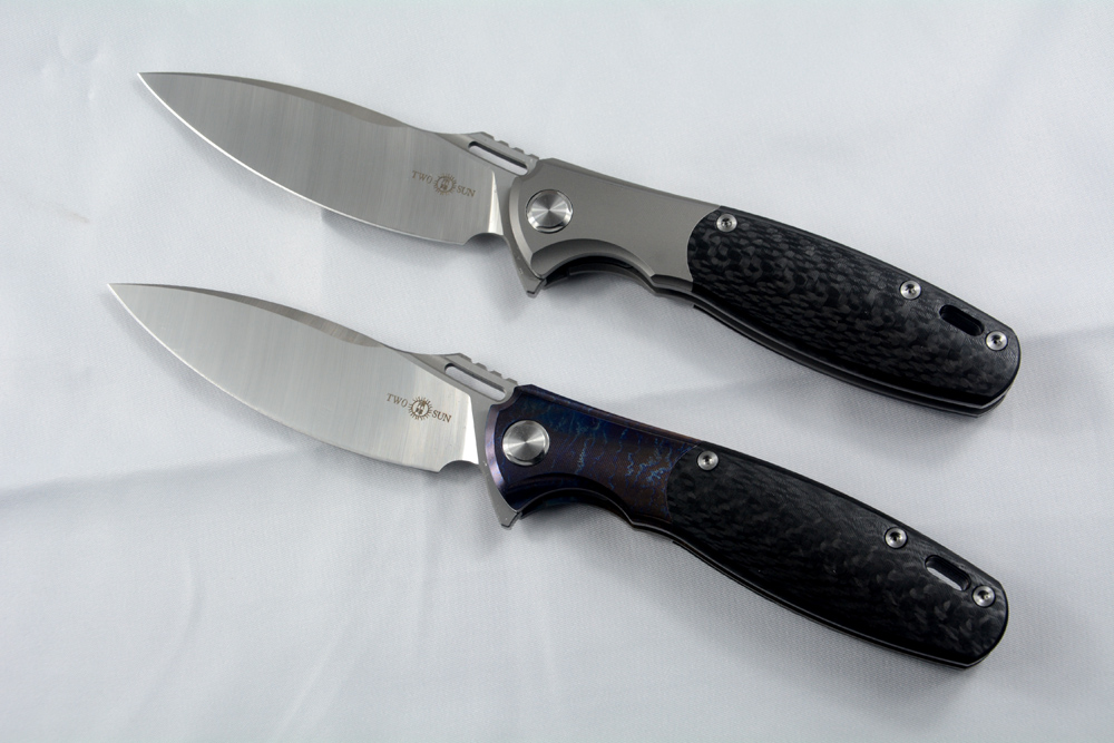 TWOSUN – couteaux de poche pliants, Flipper M390, lame tactique en acier, couteau de survie de chasse, outil d'extérieur, roulement à billes TS162