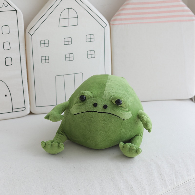 Manufacturers wholesale 20cm ricky rain frog big green frog plush toys cartoon film television dolls for children's gifts