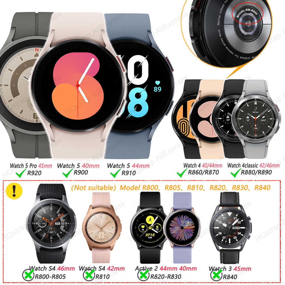 Correas de reloj sin espacios, correa de Metal de titanio para Samsung Galaxy Watch 5 Pro, 45mm, 40mm, 44mm, correa de reloj para Samsung Watch4 Classic 300A