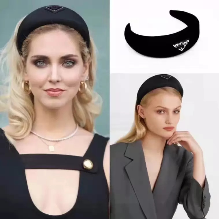 Luxus Stirnbänder Innen Stempel Frauen Qualität Breite Schwamm Haarbänder Designer Hoop Mädchen Haar Hoops Mode Haar Zubehör 301w