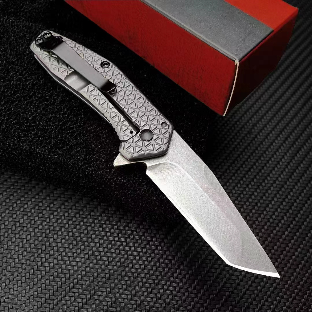 Hot KS1324 Assisted Flipper Folding Knife 8Cr13Mov Stone Wash Blade Aviation Aluminum Handle EDC Pocket Knives