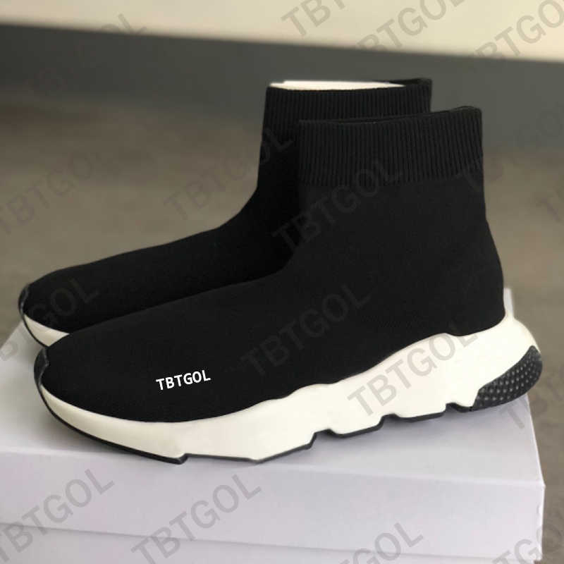 2023 Designer -Socken Boots Runner Stricksocken 1.0 Runners Schuhe lässige Frauen Männer Plattform Sneaker Stretch Black White Graffiti Dark Navy Trainer Sport Sneaker No17a