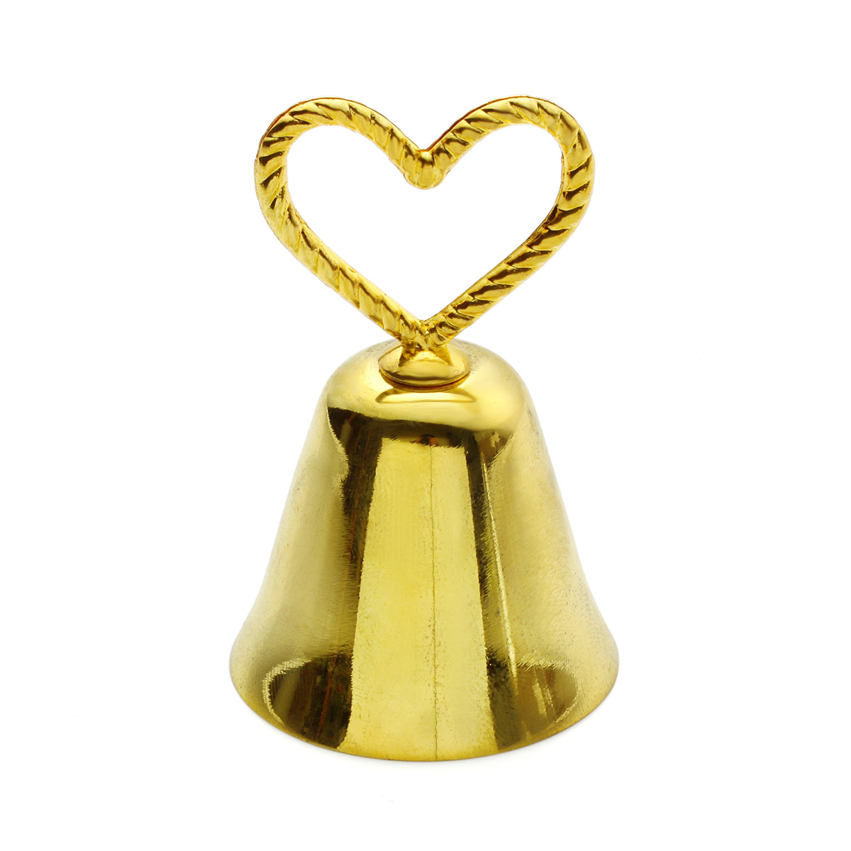 Autre mariage Favors Taille 6x34cm Beau Gold Silver Kissing Bell Place Carte Holder Photo Holder Table Table Décoration Party