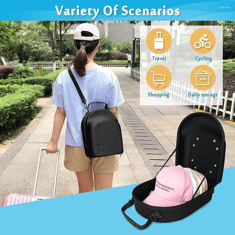 Storage Bags Hat Case Travel Baseball Caps Carrier Hats Organizer Box Ball Cap Suitcase Holder Carrying Bag With Shoulder Strap Fo248Q